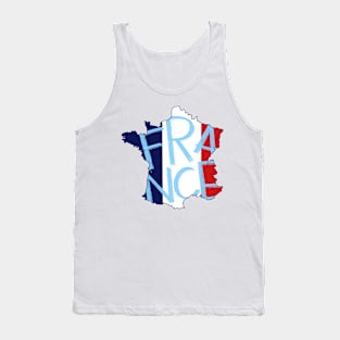 France country typography Tank Top